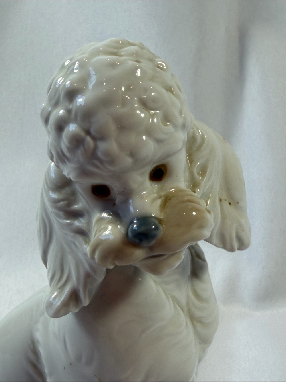 Lladro Nao Daisa Vintage Large Poodle Porcelain Figure EUC, Retired 1985 - Picture 4 of 10